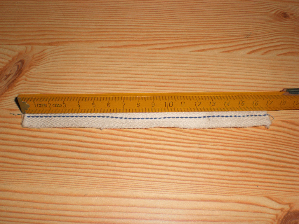 Flachdocht 17 mm 100% Baumwolle